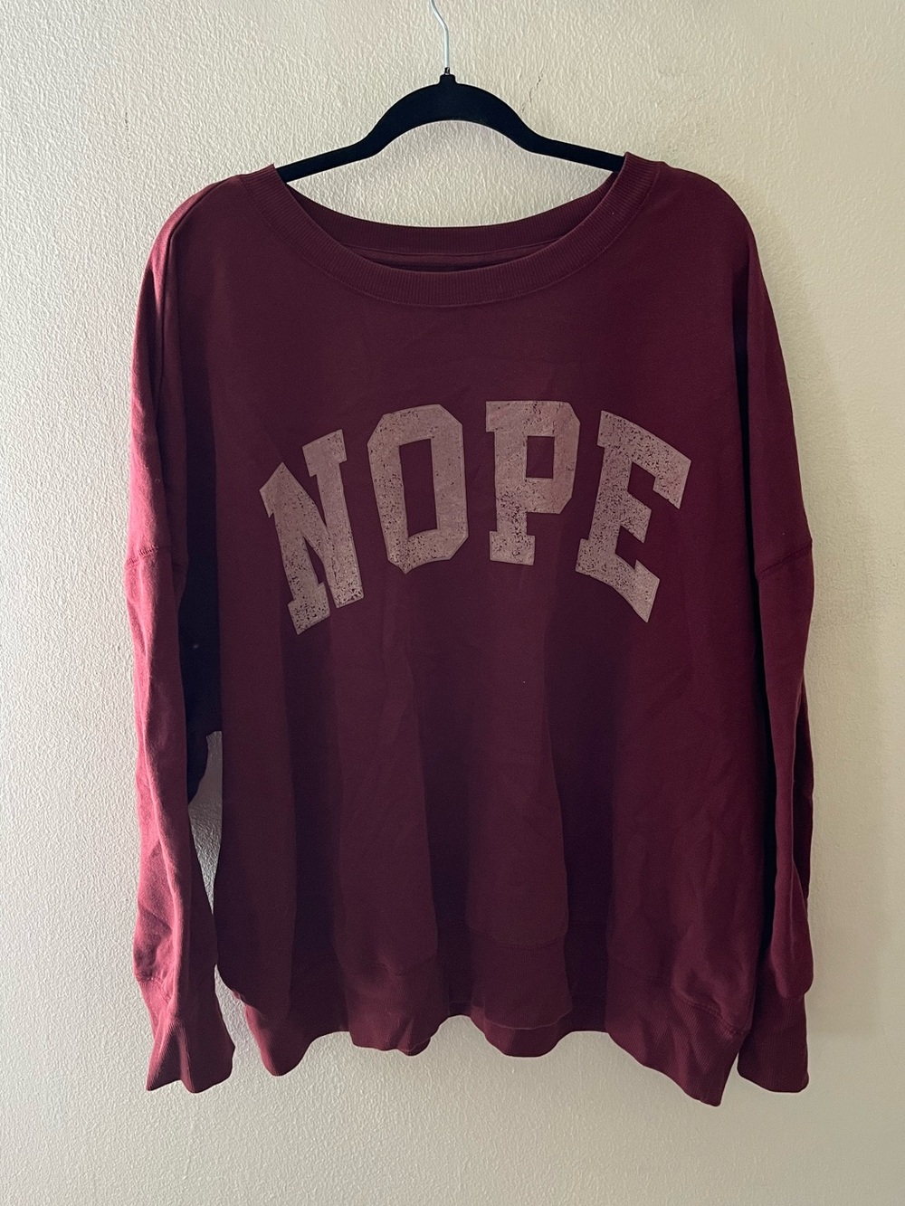 Maurices Burgundy Graphic Pullover Sweatshirt